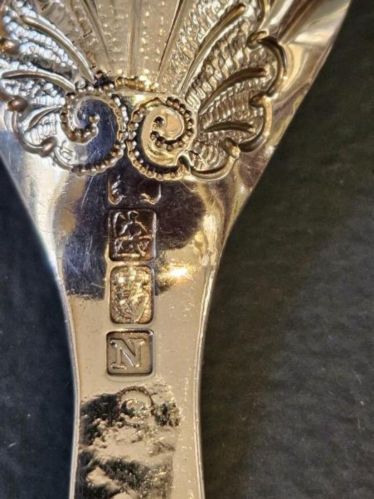 Georgian Dublin Silver Caddy Spoon  - Image 4
