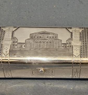 Russian Silver and Niello Trunk