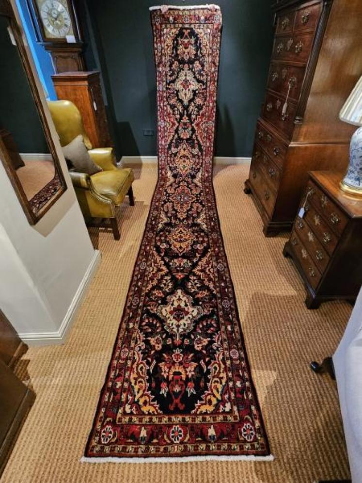 Superb 15' Persian Pure Wool Runner Rug - Image 1