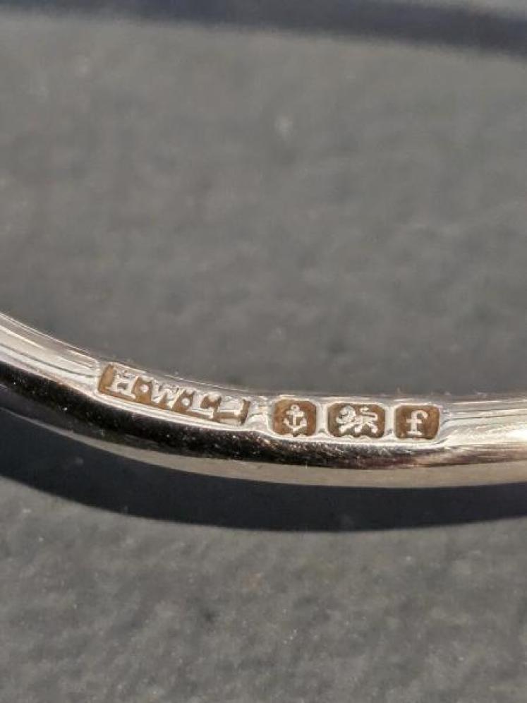 Edwardian Heart Shaped Silver Toast Rack  - Image 5