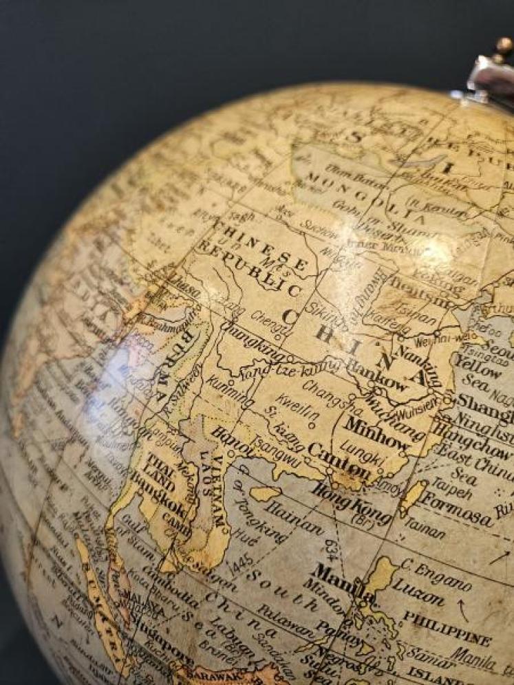 Geographia 10" Paper Mache Globe - Image 5