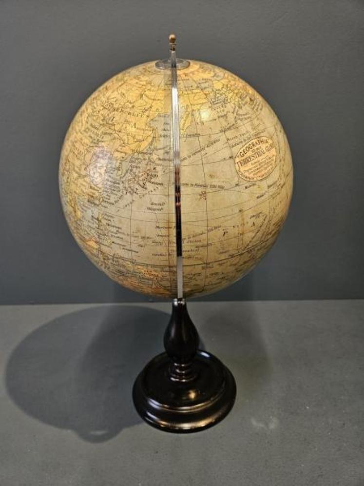 Geographia 10" Paper Mache Globe - Image 6