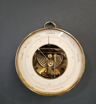Large Victorian Skeletonised Marine Barometer