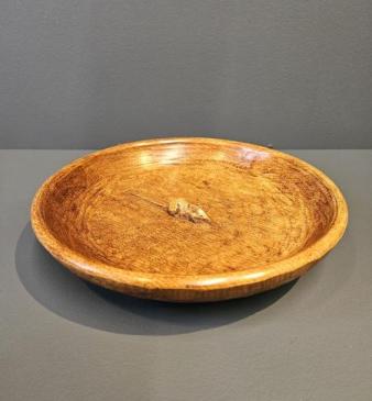Mouseman Adzed Oak Bowl