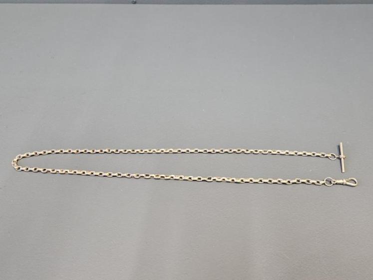 George V Silver 28" Fob Chain - Image 1