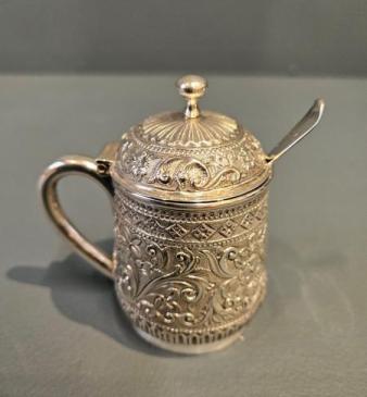 Early Victorian Silver Mustard Pot