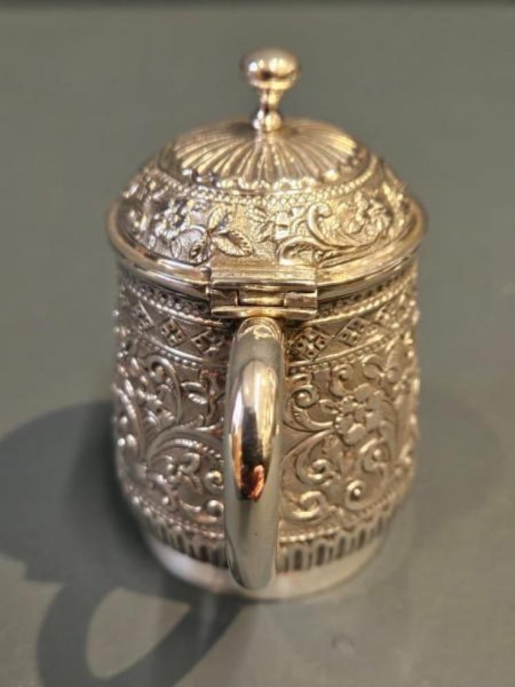 Early Victorian Silver Mustard Pot - Image 6