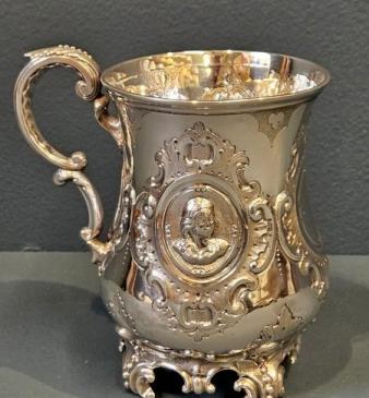 Outstanding Early Victorian Silver Mug
