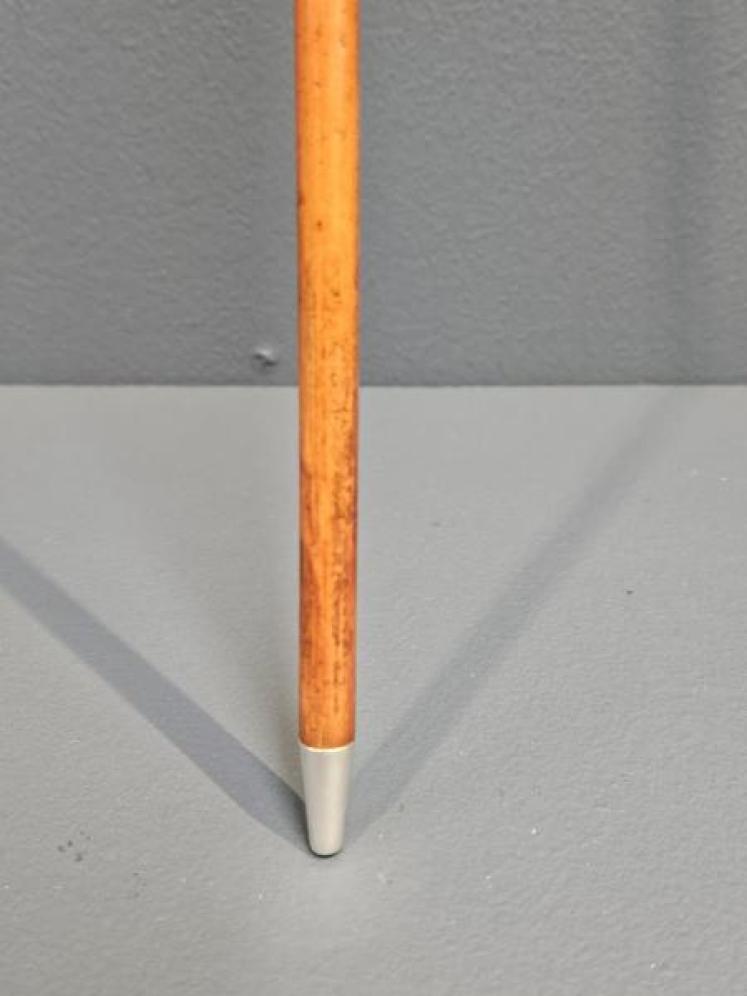 Early Victorian Silver Topped Fruitwood Ladies Riding Crop - Image 3