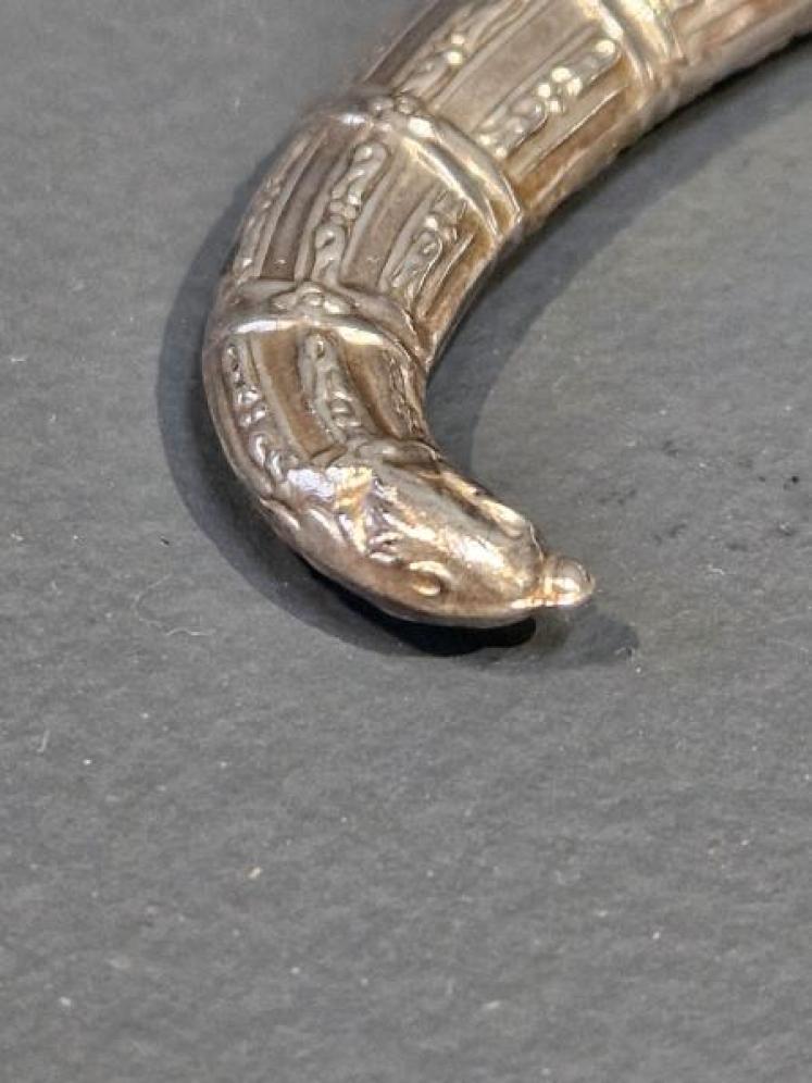 Early Victorian Silver Topped Fruitwood Ladies Riding Crop - Image 7