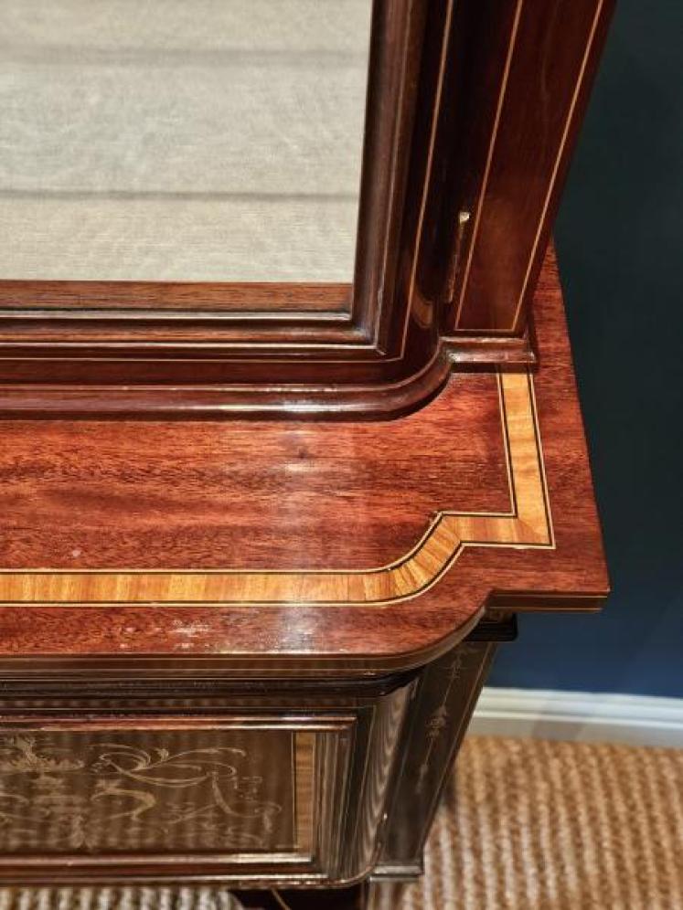 Small Edwards and Roberts Late Victorian Display Cabinet - Image 7