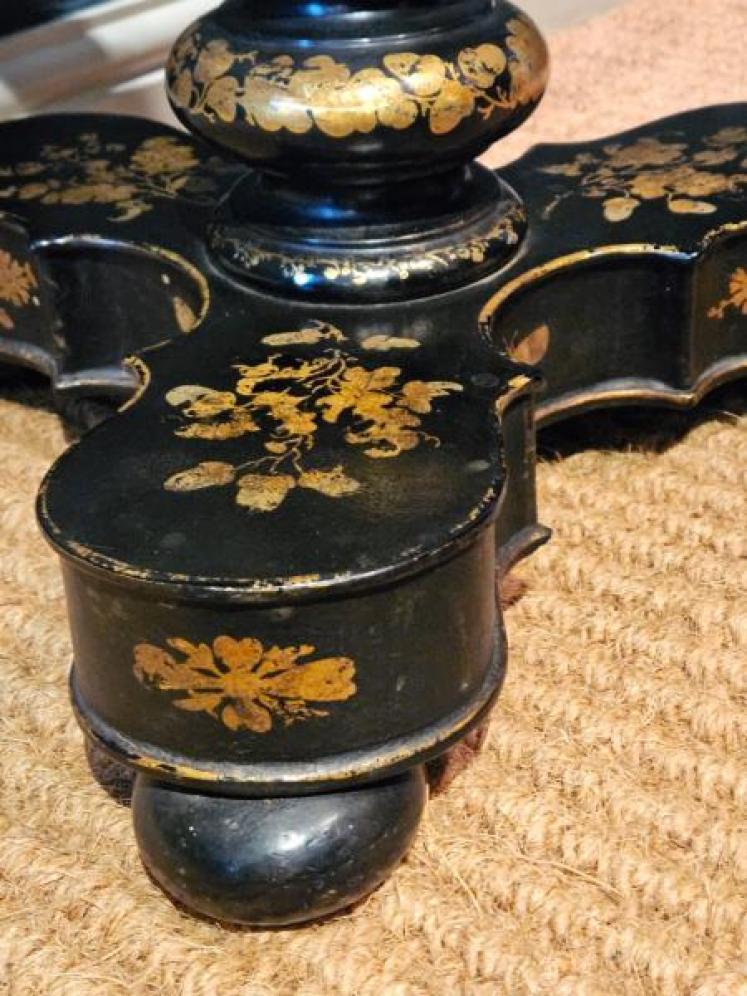 Superb Victorian Japanned Work Table - Image 5