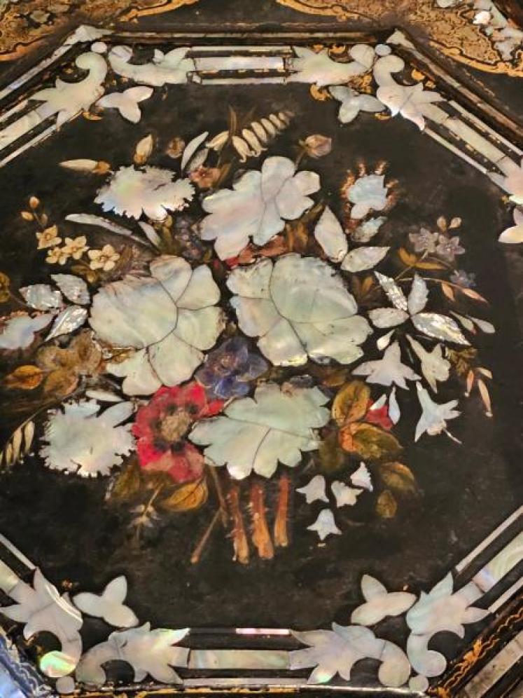 Superb Victorian Japanned Work Table - Image 6