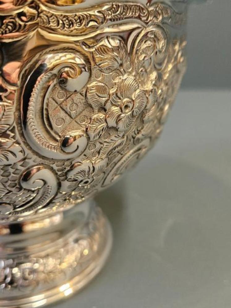 Victorian Silver 11 oz Goldsmiths and Silversmiths Bowl - Image 4