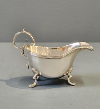 Small Victorian Chester Silver Compote Boat 
