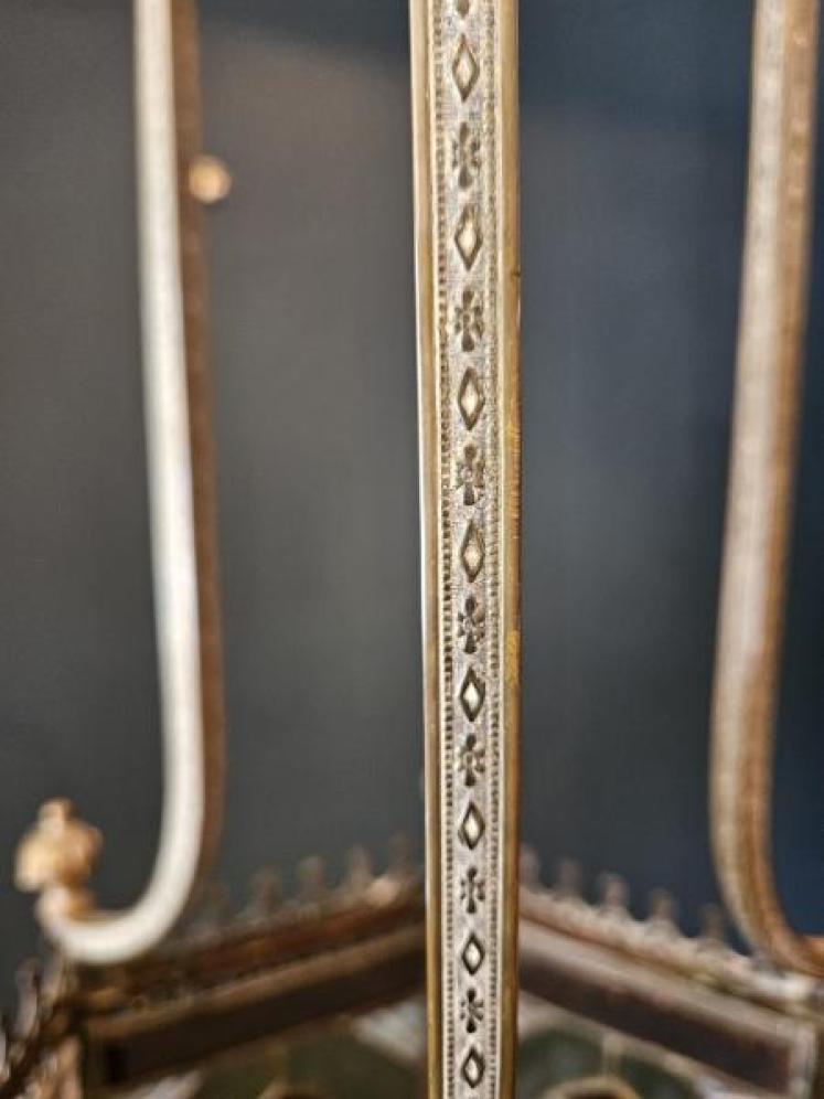 Superb Victorian Leaded Glass Lantern - Image 7