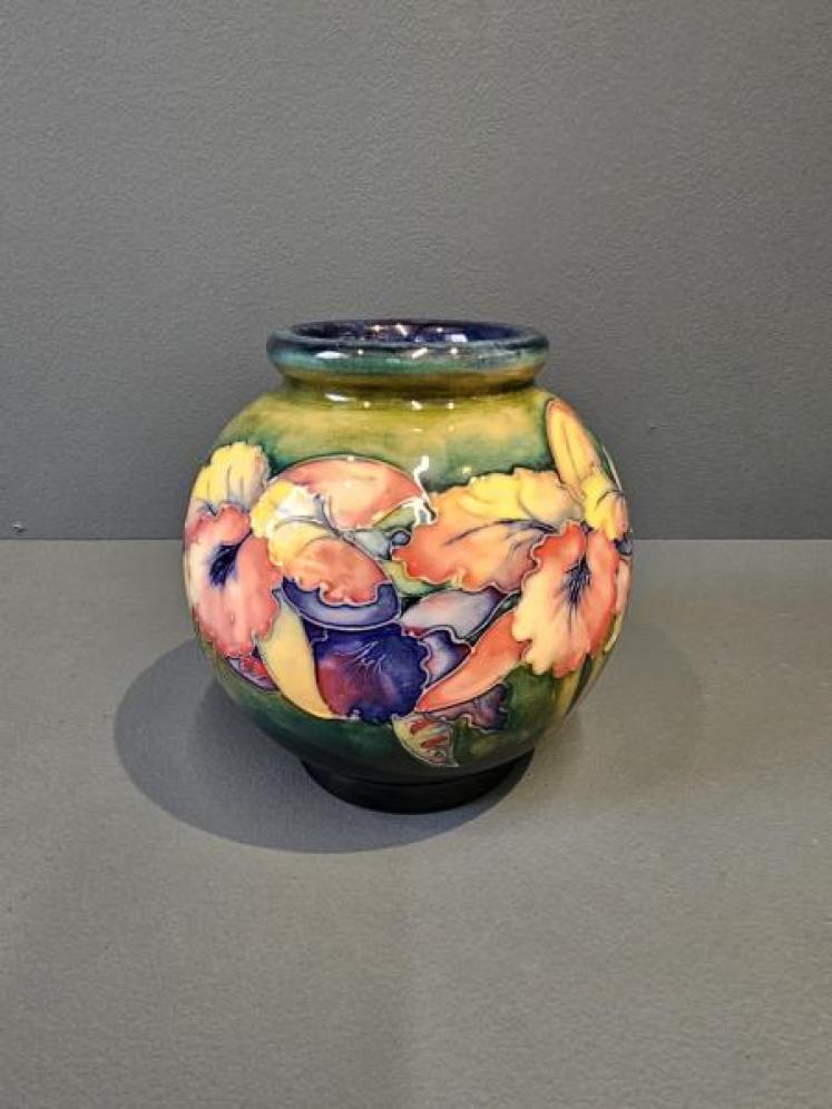 Moorcroft Slipper Orchid Vase - Image 1