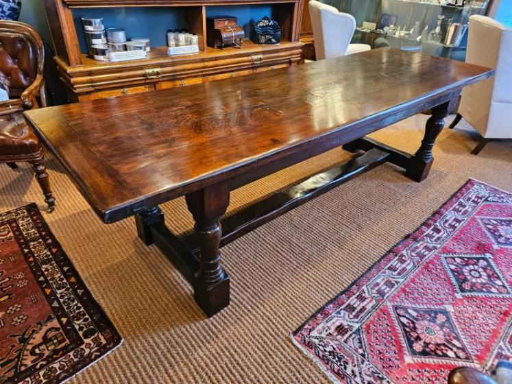George III 8 Seater Oak Refectory Table - Image 1