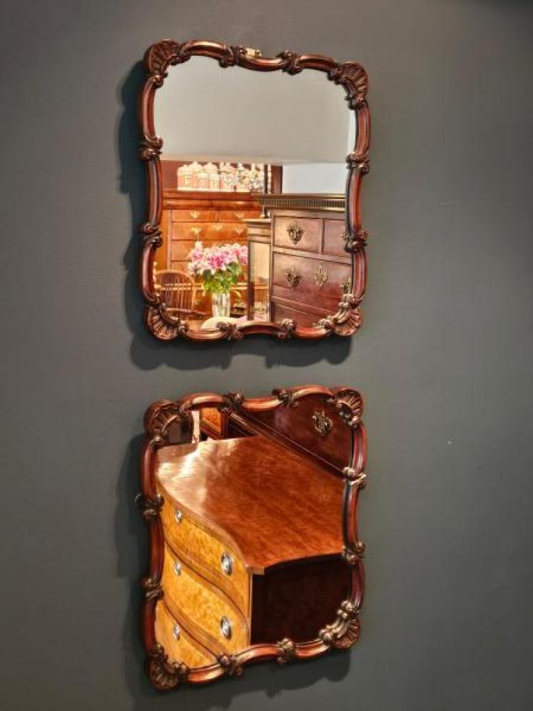 Matching Pair of William IV Rosewood Mirrors - Image 2