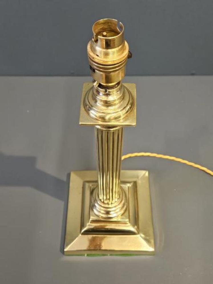 Edwardian Brass Table Lamp  - Image 3
