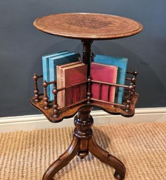 Fine Quality Victorian Revolving Book Table 