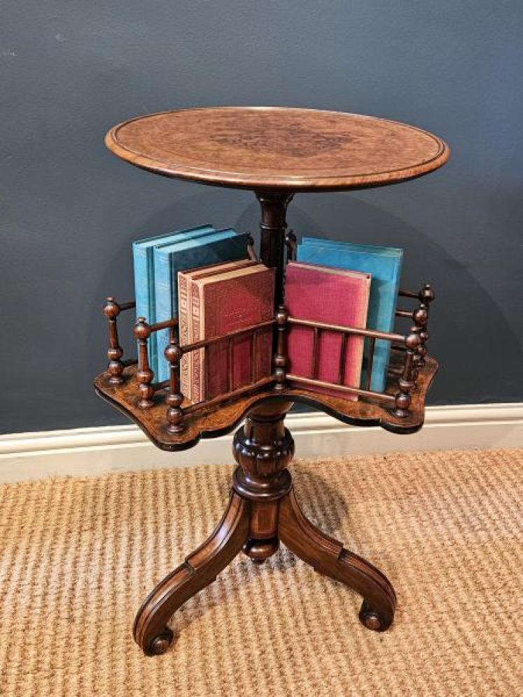 Fine Quality Victorian Revolving Book Table  - Image 1
