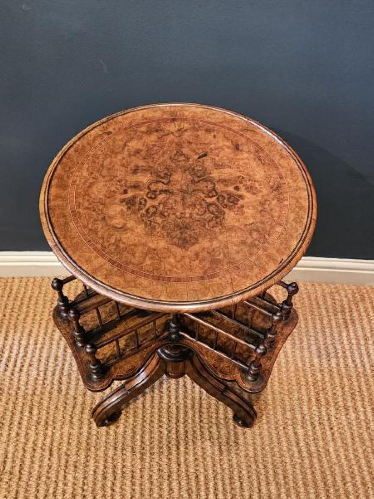 Fine Quality Victorian Revolving Book Table  - Image 2