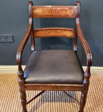 Regency Mahogany Desk Chair 