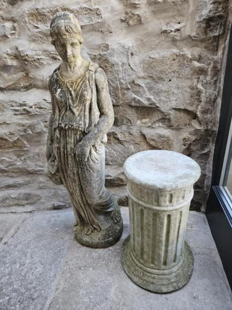 5' Grecian Water Carrier Lady Garden Figure - Image 6
