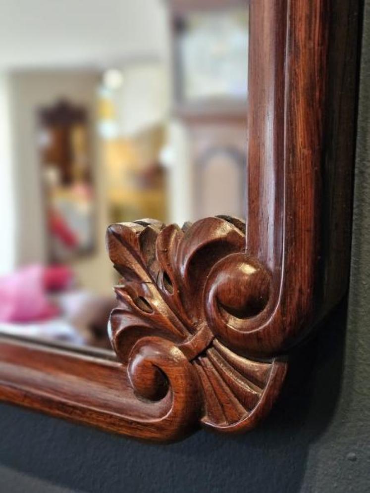 Victorian Rosewood Framed Mirror  - Image 4