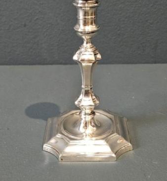 Edwardian Silver Taper Candlestick