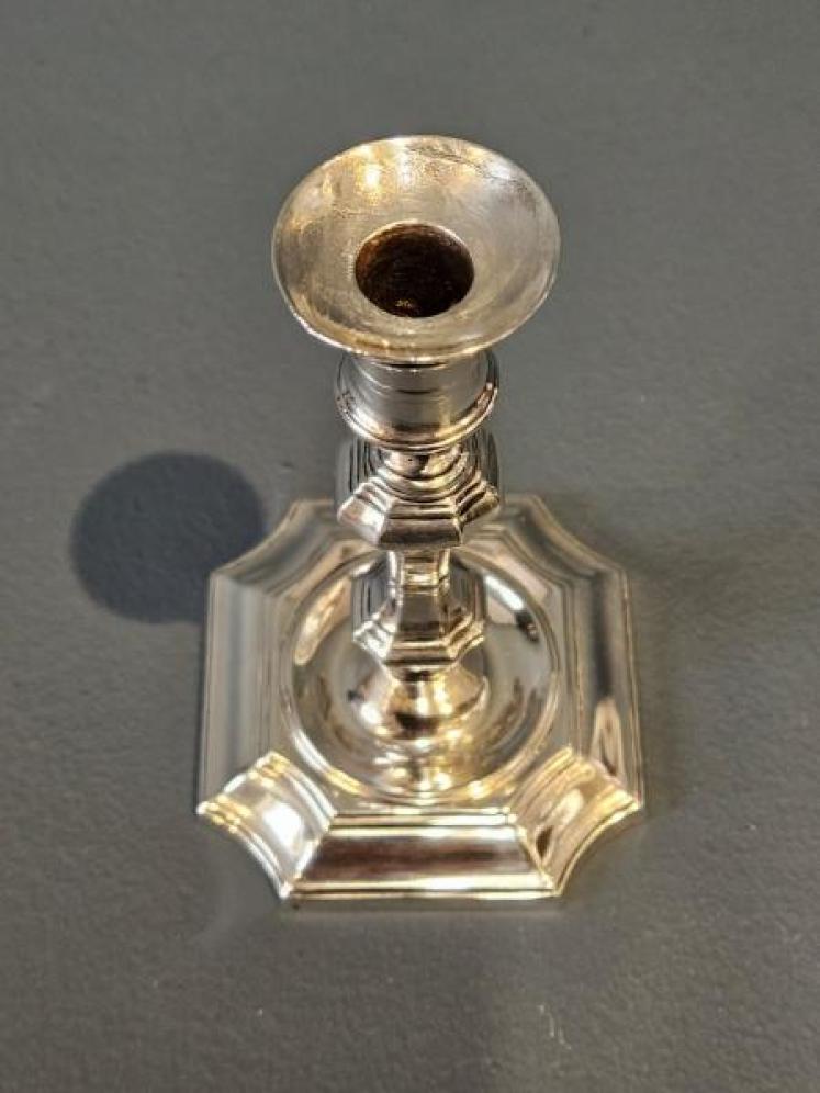 Edwardian Silver Taper Candlestick - Image 3