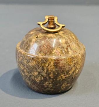 Edwardian Cornish Serpentine Marble Paperweight