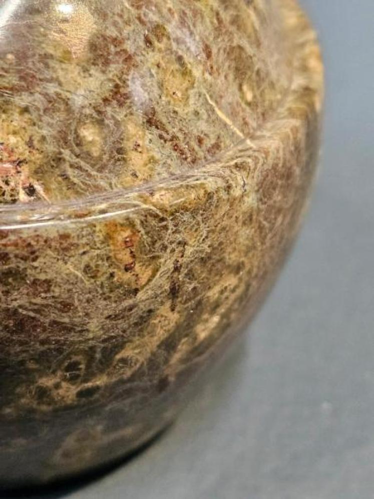 Edwardian Cornish Serpentine Marble Paperweight - Image 3