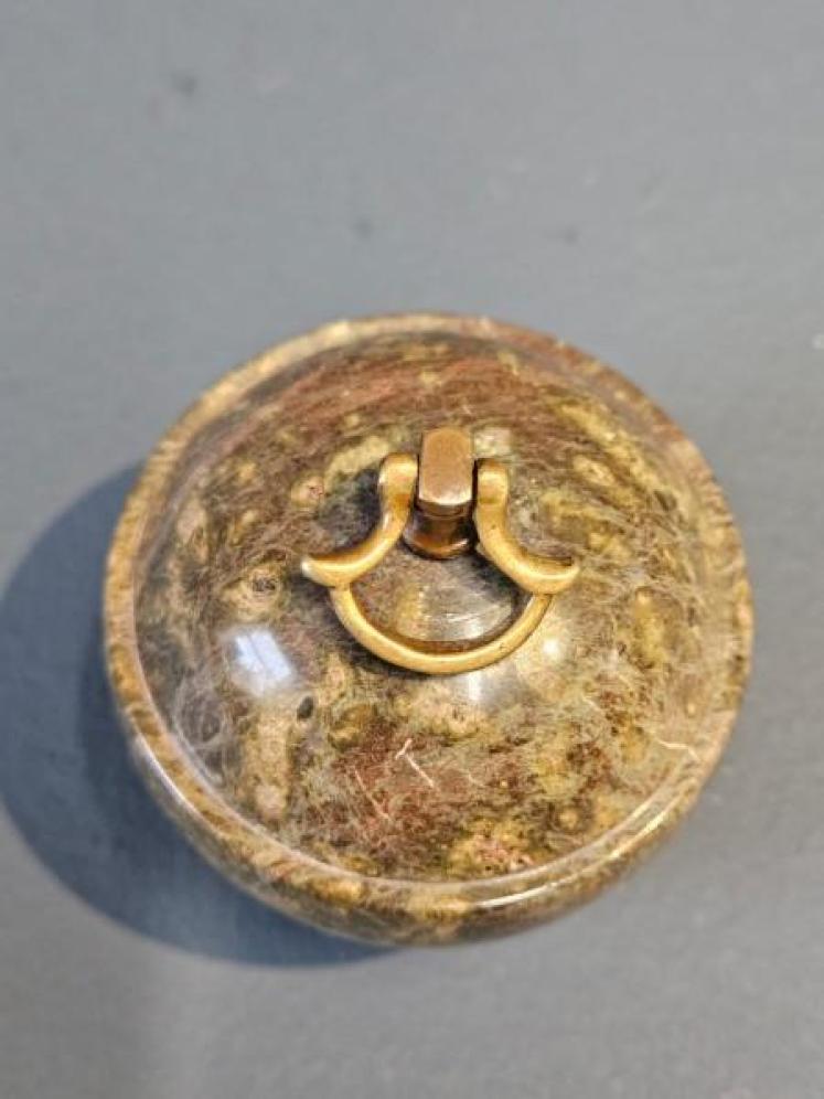 Edwardian Cornish Serpentine Marble Paperweight - Image 6