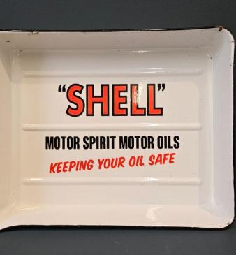 Shell Oil Enamel Tray