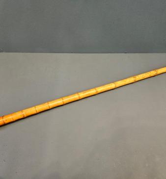 Unusual Edwardian Bamboo Cane With Internal Measuring Stick