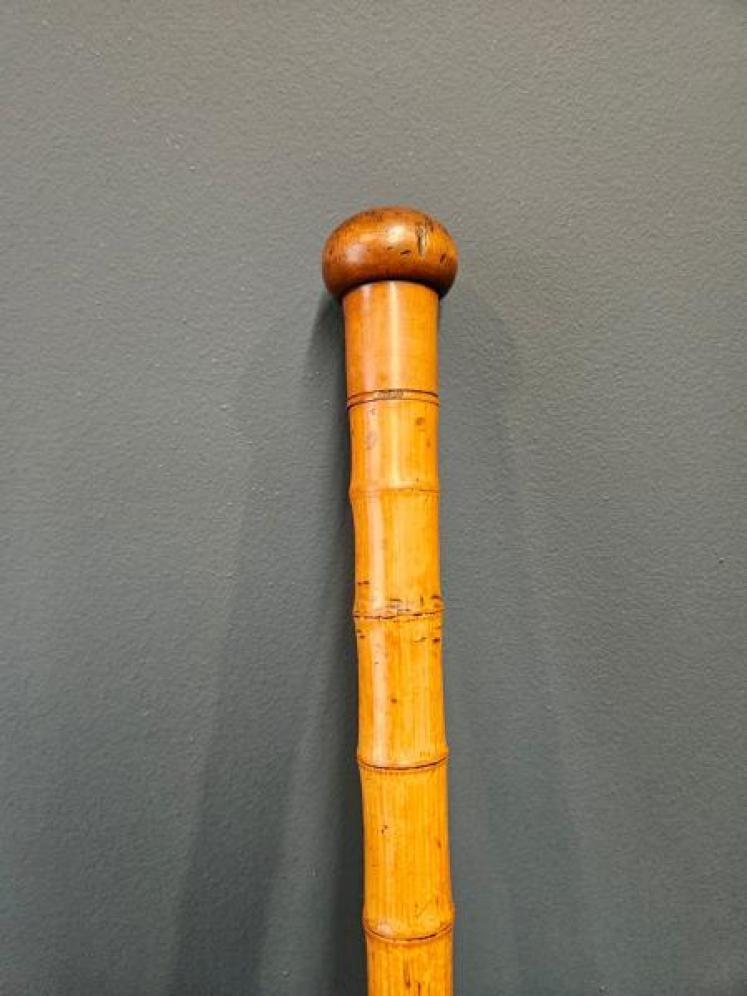 Unusual Edwardian Bamboo Cane With Internal Measuring Stick - Image 2