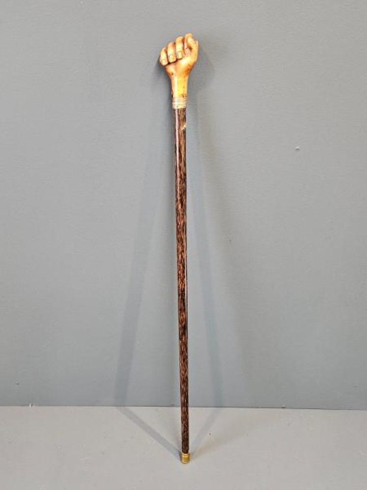 Unusual Clenched Fist Walking Stick - Image 1