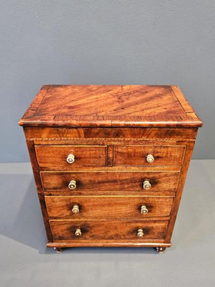 Early Victorian Miniature Chest of Drawers - Image 2