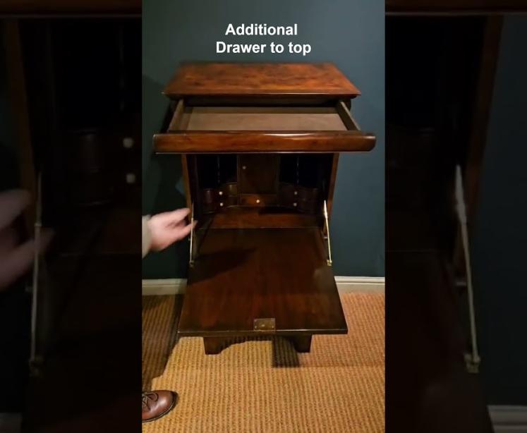 Small George I Style Walnut Escritoire  - Video
