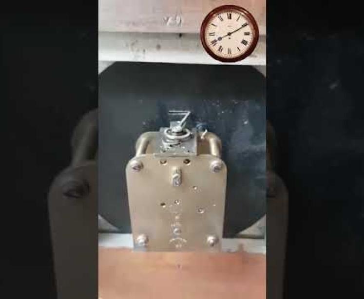 Edwardian Walnut Cased G.P.O. Dial Clock - Video