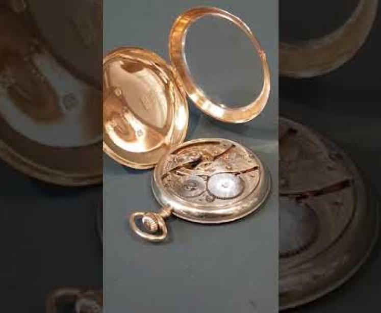Immaculate 9ct Gold Waltham Pocket Watch  - Video