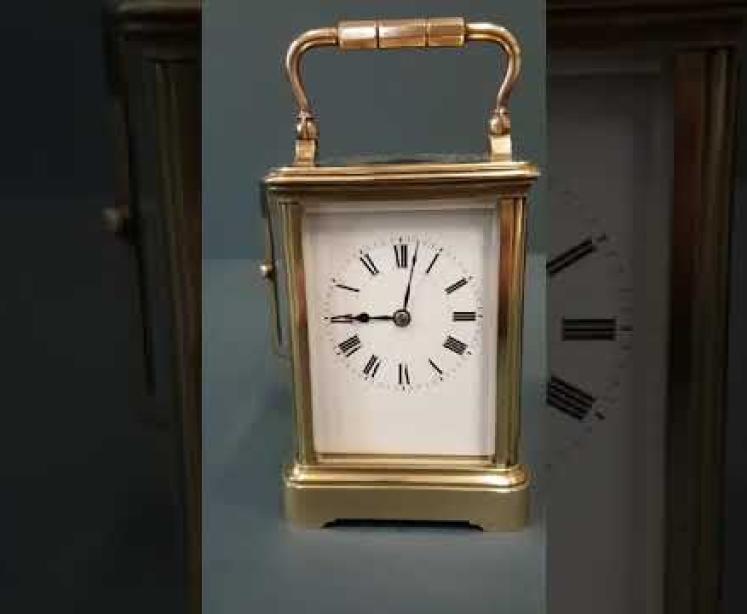 Victorian Carriage Clock With Gong Chiming - Video
