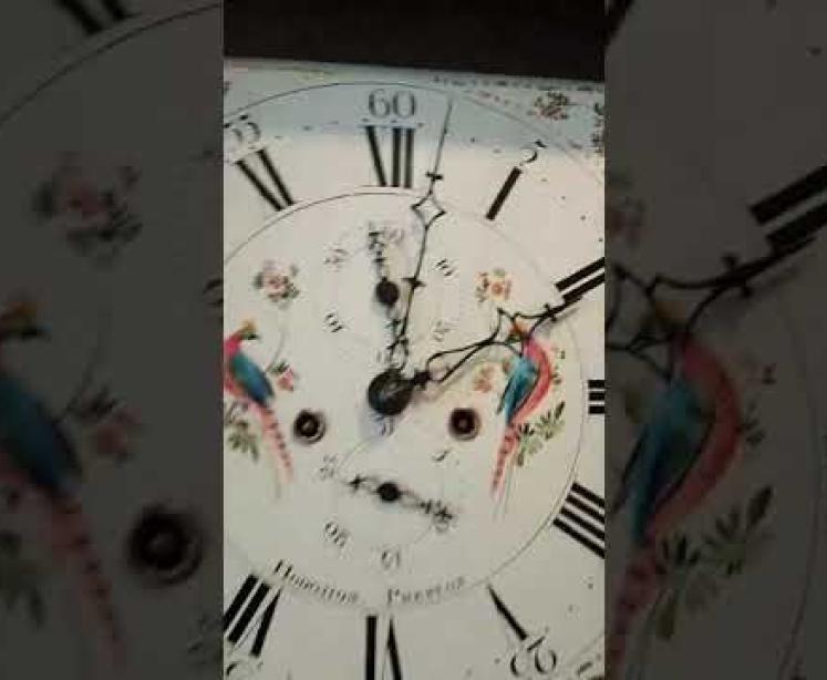 Fine Quality George III Mahogany 8 Day Longcase Clock - Video