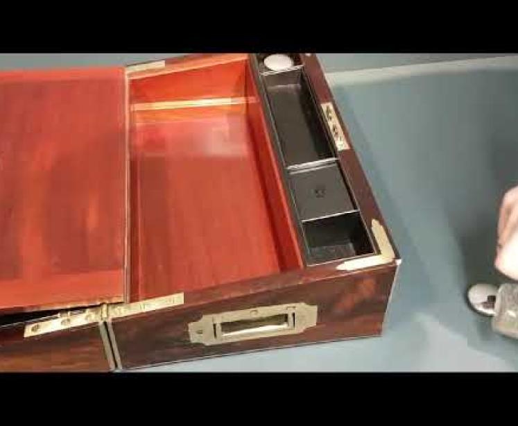 Sampson Mordan Rosewood Writing Slope  - Video