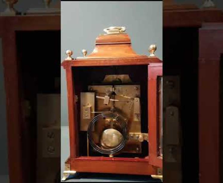 Late Victorian Mahogany Double Fusee Bracket Clock - Video