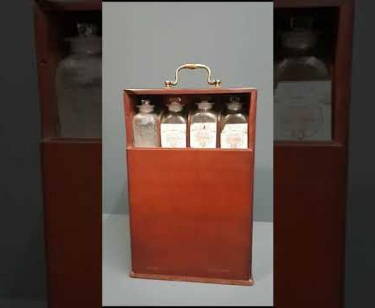 Superb Early Victorian Apothecary Box - Video
