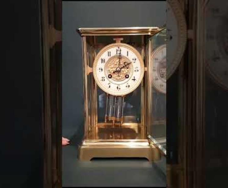 Victorian Four Glass Clock  - Video
