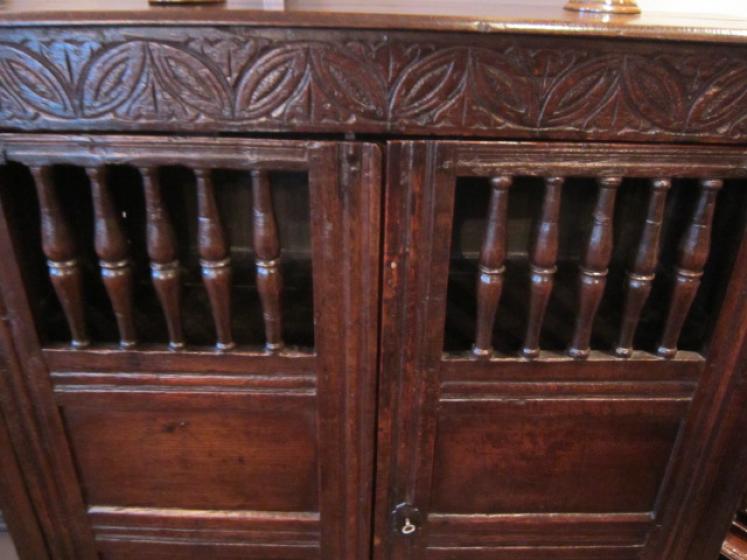 Superb Oak Charles II Bread & Cheese Cupboard - Image 2